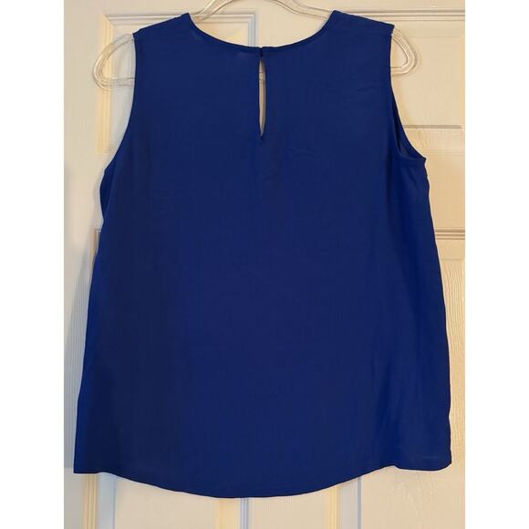 Madewell Blue Daybloom Popover V-Neck Tank Blouse Size S - Picture 5 of 6